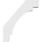 Ekena Millwork 3 1/2-in. W x 24-in. D x 28-in. H Merced Architectural Grade PVC Knee Brace BRCP035X24X28MRC - alternate 5